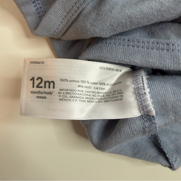 Carter's Blue 'Cousin Crew' Long Sleeve Bodysuit - Picture 3 of 4